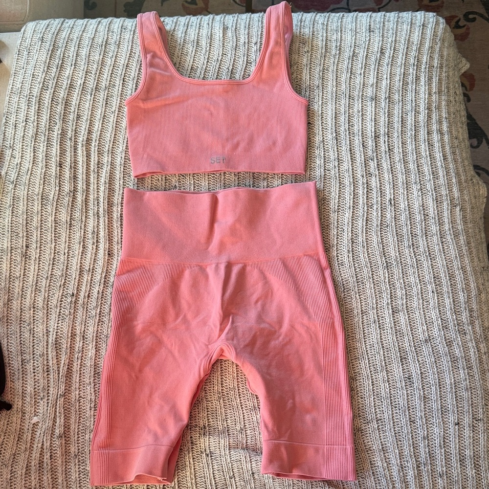 SET Active Pink bra and shorts set